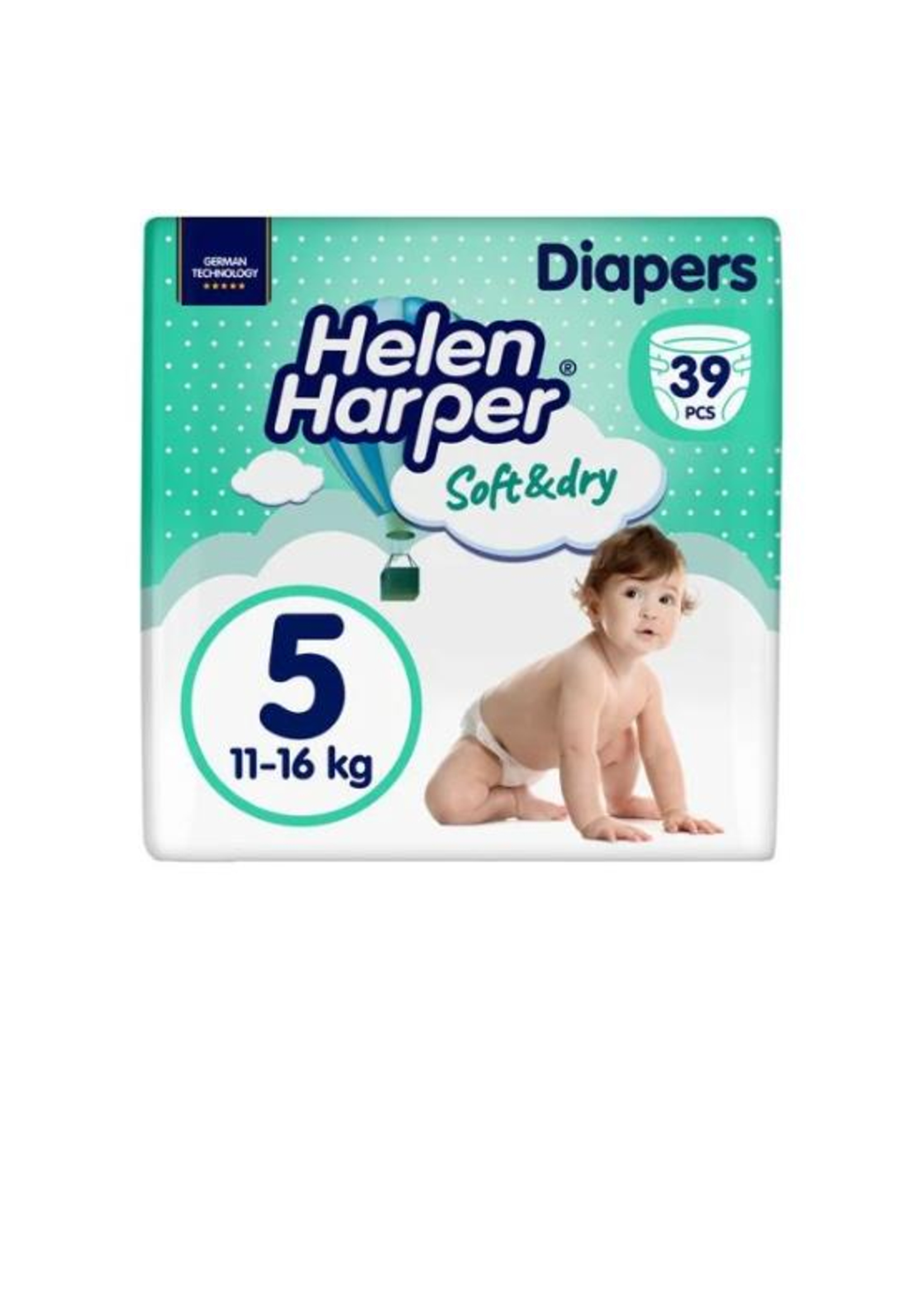 Helen Harper підгузники дитячі Soft&Dry 5 (11-16кг) 39шт Junior